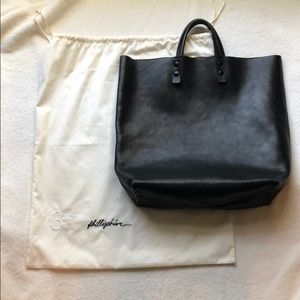 3.1 Phillip Lim Black Leather Tote Bag